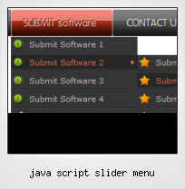 Java Script Slider Menu