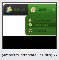 Javascript Horizontal Sliding Menus
