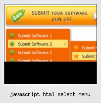 Javascript Html Select Menu