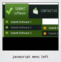 Javascript Menu Left