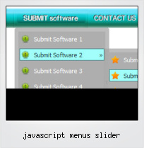 Javascript Menus Slider