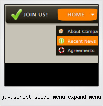Javascript Slide Menu Expand Menu