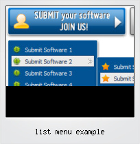 List Menu Example