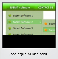Mac Style Slider Menu