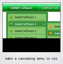Make A Cascading Menu In Css