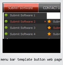 Menu Bar Template Button Web Page
