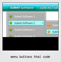 Menu Buttons Html Code