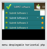 Menu Desplegable Horizontal Php