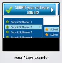 Menu Flash Example