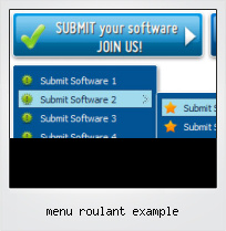 Menu Roulant Example