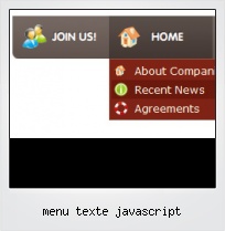 Menu Texte Javascript