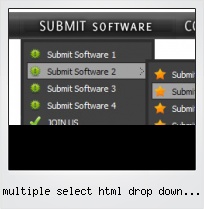 Multiple Select Html Drop Down Menu