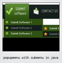 Popupmenu With Submenu In Java