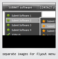 Separate Images For Flyout Menu