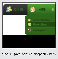 Simple Java Script Dropdown Menu