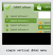 Simple Vertical Dhtml Menu