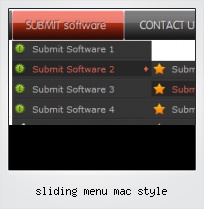 Sliding Menu Mac Style