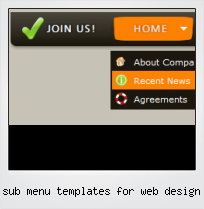 Sub Menu Templates For Web Design