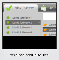 Template Menu Site Web