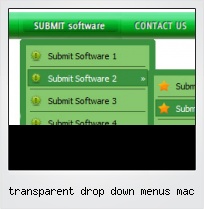 Transparent Drop Down Menus Mac