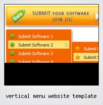 Vertical Menu Website Template