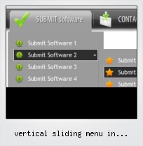 Vertical Sliding Menu In Javascript