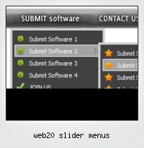 Web20 Slider Menus